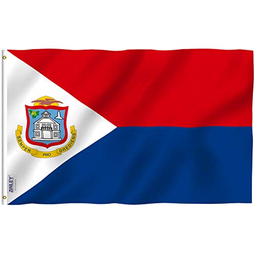 Anley Fly Breeze 3x5 Fuß Sint Maarten Flagge - Lebendige Farbe und Fade Proof - Leinwand Kopf und doppelt genäht - Saint Maarten St Maarten Flaggen Polyester mit Messing Ösen 3 X 5 Ft Anley Fly Breeze 3x5 Fuß Sint Maarten Flagge - Lebendige Farbe und Fade Proof - Leinwand Kopf und doppelt genäht - Saint Maarten St Maarten Flaggen Polyester mit Messing Ösen 3 X 5 Ft von Anley