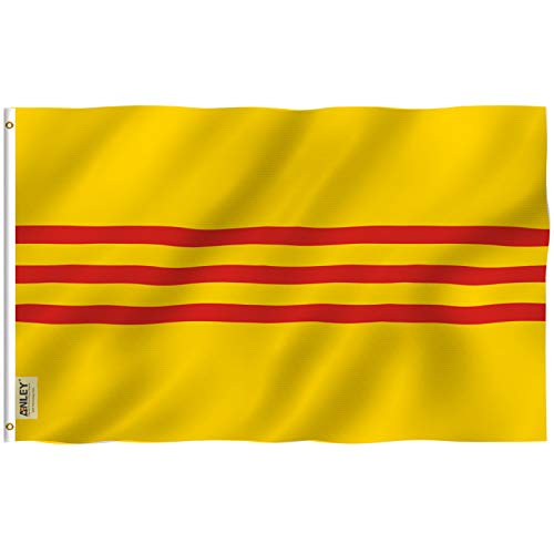 Anley Fly Breeze 3x5 Fuß Südvietnam Flagge - Lebendige Farbe und UV-beständig - Leinwand Kopf- und Doppelnaht - Südvietnamesische Flaggen Polyester mit Messingösen 3 X 5 Ft Anley Fly Breeze 3x5 Fuß Südvietnam Flagge - Lebendige Farbe und UV-beständig - Leinwand Kopf- und Doppelnaht - Südvietnamesische Flaggen Polyester mit Messingösen 3 X 5 Ft von Anley