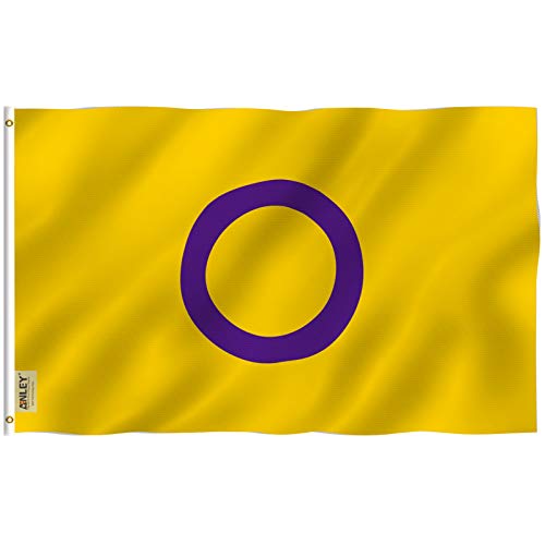 Anley Fly Breeze 3x5 Ft Intersex Flagge - Lebendige Farbe und UV-beständig - Canvas Header und Messing Grommet - Intersex Pride, Right to Be Who and How We Want to Be 3 X 5 Ft Anley Fly Breeze 3x5 Ft Intersex Flagge - Lebendige Farbe und UV-beständig - Canvas Header und Messing Grommet - Intersex Pride, Right to Be Who and How We Want to Be 3 X 5 Ft von Anley