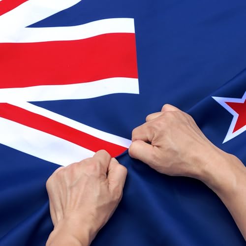 Anley Reißfeste, doppelseitige, dreilagige Neuseeland-Flagge, 90x150 cm, Kopfzeile aus Segeltuch und knitterfrei, die stärksten und langlebigsten neuseeländischen Kiwi-Nationalflaggen Anley Reißfeste, doppelseitige, dreilagige Neuseeland-Flagge, 90x150 cm, Kopfzeile aus Segeltuch und knitterfrei, die stärksten und langlebigsten neuseeländischen Kiwi-Nationalflaggen von Anley