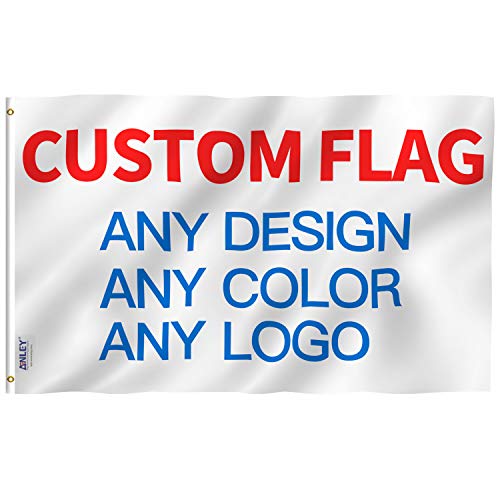 Anley einseitige CUSTOM FLAG 2x3 Fuß Customized Flags Banner - Drucken Sie Ihr eigenes Logo/Design/Wörter - 100D Polyester mit Messing Ösen 2 X 3 Ft Anley einseitige CUSTOM FLAG 2x3 Fuß Customized Flags Banner - Drucken Sie Ihr eigenes Logo/Design/Wörter - 100D Polyester mit Messing Ösen 2 X 3 Ft von Anley