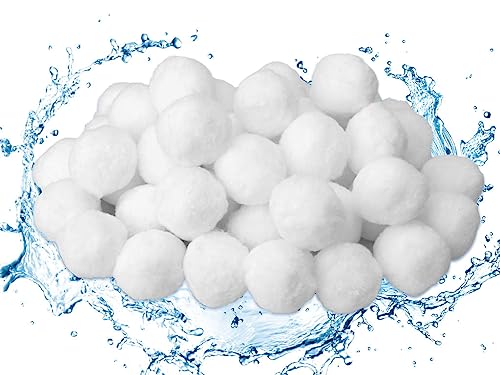 Anlising Filterbälle für Sandfilteranlage, 700g Filterbälle Ersetzen 25kg Filtersand, Pool Filterbälle, Filter Balls,Schwimmbad Pool Filterwatte, Geeignet für Pool Sandfilter, Schwimmbad, Filterpumpe von Anlising