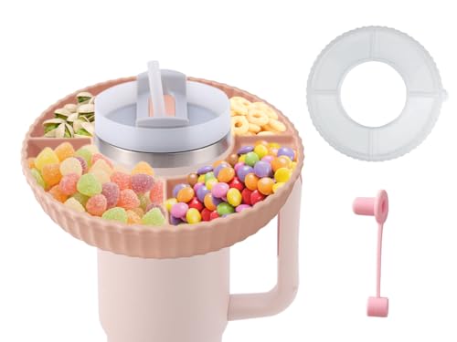 Anlising Silikon Snack Tablett mit 4 Fächern, 40oz Snackteller mit Deckel, mit 2 Stück Cup Zubehör, Snackschale mit Deckel, Snackschale Zubehör, Silikon Snackteller, für Süßigkeiten,Obst,Nüsse,Popcorn Anlising Silikon Snack Tablett mit 4 Fächern, 40oz Snackteller mit Deckel, mit 2 Stück Cup Zubehör, Snackschale mit Deckel, Snackschale Zubehör, Silikon Snackteller, für Süßigkeiten,Obst,Nüsse,Popcorn von Anlising