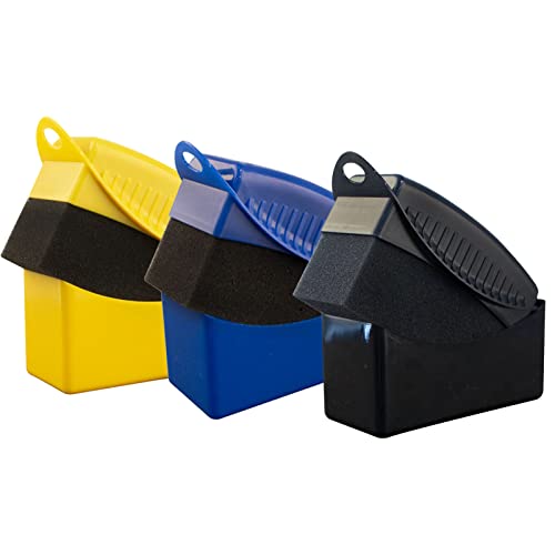Anloximt 3Pack Reifenapplikator Dressing Glanzschwamm Reifen-Dressing-Applikator-Pad Reifen-Dressing-Applikator Reifen-Applikator- Auto-Detailing- Farb-Polier- Auto-Reinigungs-Zubehör von Anloximt