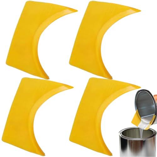 4 Stück Ausgießer Farbeimer - Ausgießer Farbeimer - Gallonen-Farbdosen-Ausgießer - Farbwischer-Eimer-Ausgießer - Ersatz-Lackausgießer Für 3,5 L & Quart-Maldosen, ABS-Material von Anloximt
