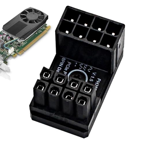 Anloximt 180-Grad-GPU-Winkeladapter, 180-Grad-Winkelanschluss für GPU | 8P GPU U-Drehwinkel-Anschluss,Benutzerfreundlicher GPU-Winkelstecker, verschleißfester GPU-Adapter für Grafikkarte von Anloximt