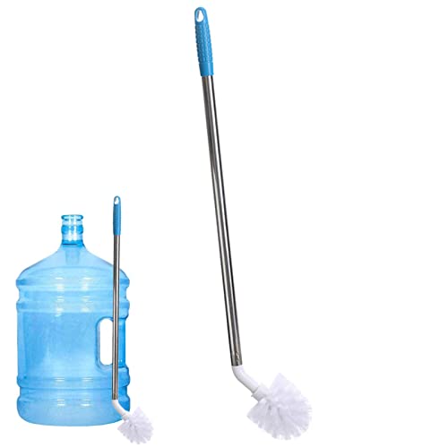 Anloximt 24-Zoll-Ballonbürste, Wasserflaschenbürste, Eimerbürste Mit Langem Griff, 60 cm Gebogene Edelstahlgriff-Reinigungsbürsten Für Wasserflaschen, Wasserspender-Eimer von Anloximt