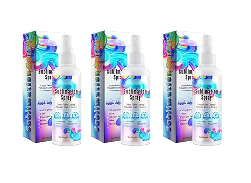 Anloximt 3Pack Sublimationsspray Sublimationsbeschichtungsspray Sublimationslösungsspray Sublimationsspray für Baumwollkleidung Spray für Baumwoll-T-Shirts von Anloximt