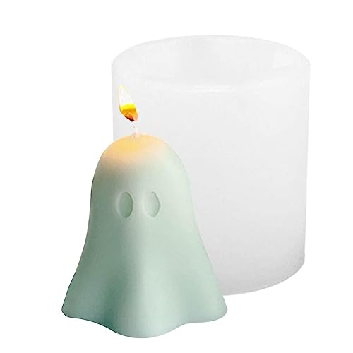 Anloximt Gespenst Harz Formen Halloween Gespenst Kerze Formen Gespenst Silikonform Seifenformen Harz Kunst Handwerk für Fondant Schokolade Candy Kerze von Anloximt