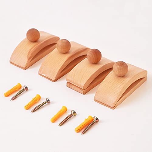 Anloximt 4Pack Holzklammern für Quiltaufhängung Wandhalter für Wandteppiche aus mit Schrauben Quilt-Aufhänger für die Wand Quilt-Wandaufhänger Quilt-Racks Quilt-Halter für Wand-Display von Anloximt