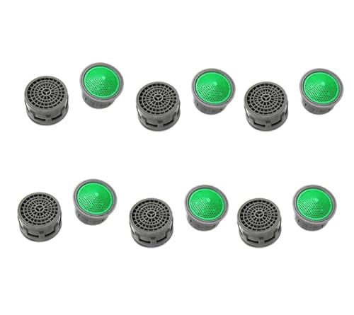 Anloximt 6Pack Wasserhahn Belüfter Perlator Wasserhahn Ersatz Perlator für Waschbeckenhahn Wasserhahnbelüfter für das Waschbecken Wassersparender Durchflussbegrenzer Set Ersatzteil für Küche und Bad von Anloximt