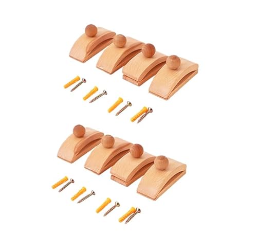 Anloximt 8Pack Holzklammern für Quiltaufhängung Wandhalter für Wandteppiche aus mit Schrauben Quilt-Aufhänger für die Wand Quilt-Wandaufhänger Quilt-Racks Quilt-Halter für Wand-Display von Anloximt