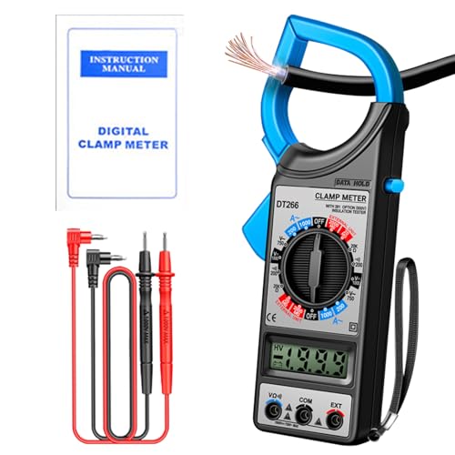 Anloximt AMP Clamp Multimeter - Spannungstester - LCD -Display -Detektor mit Kieferndesign -Elektriker -Werkzeugen für AC DC -Stromspannung Home Industrial Anloximt AMP Clamp Multimeter - Spannungstester - LCD -Display -Detektor mit Kieferndesign -Elektriker -Werkzeugen für AC DC -Stromspannung Home Industrial von Anloximt