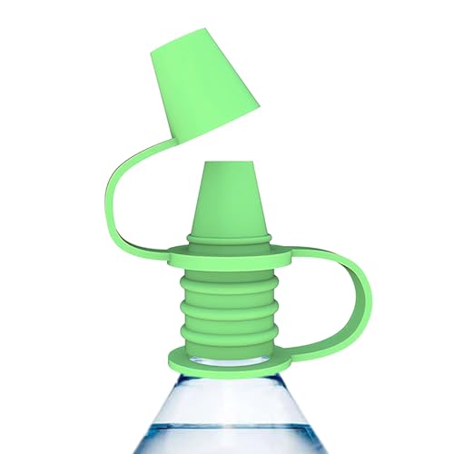 Anloximt Auslaufsicherer Ausgießer-Adapter, auslaufsicherer Silikon-Flaschenaufsatz - Wasserflaschenverschluss mit starker Abdichtung - Sicherer und geruchloser Flaschenauslauf-Adapteraufsatz von Anloximt
