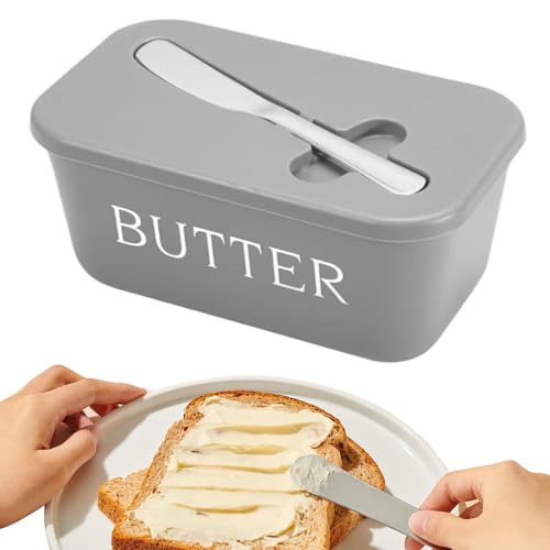 Anloximt Butterdose mit Deckel - Butterbehälter,mit Schneidevorrichtung luftdichter Käsebehälter für Backen Zuhause Kühlschrank Camping Kochen und Aufbewahrung Anloximt Butterdose mit Deckel - Butterbehälter,mit Schneidevorrichtung luftdichter Käsebehälter für Backen Zuhause Kühlschrank Camping Kochen und Aufbewahrung von Anloximt