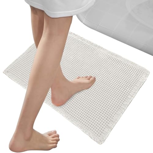 Anloximt Duschmatte, Badematte für Wanne rutschfest, Super Saugfähiger Weicher Maschinenwaschbarer Teppich, Badematte Für Badewanne, Zuhause, Küche, Eingangsbereich, Wohnung Und von Anloximt