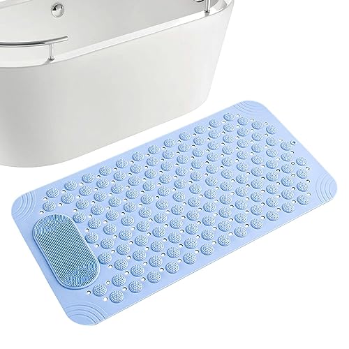 Anloximt Duschrutschmatte | Dusch- und Badewannenmatte mit Ablauflöchern | Duschsicherheitsmatte, Lange Badewannen-Bodenmatten, Duschmatten, Badewannenmatte für Zuhause, Turnhallen von Anloximt