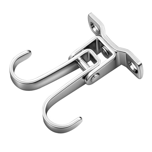 Anloximt Edelstahl Haken Für Draußen | Küchenutensilien Aufhänger | Drehbarer Haken Organizer Mit 180/360 Grad Rotation Für Küche Badezimmer Wandaufbewahrung von Anloximt