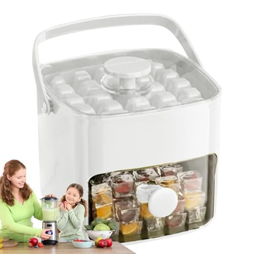 Anloximt Eiswürfelform,Kühlbox Für Eiswürfel Mit Deckel | Leichtes Antihaft-Eiswürfelgerät Für Alltag Camping Picknick Anloximt Eiswürfelform,Kühlbox Für Eiswürfel Mit Deckel | Leichtes Antihaft-Eiswürfelgerät Für Alltag Camping Picknick von Anloximt