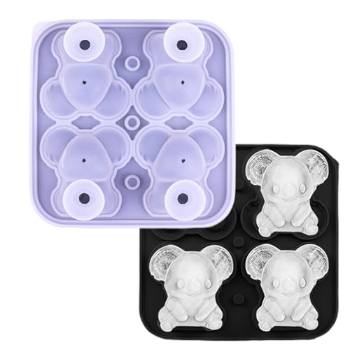 Anloximt Eiswürfelform | Silikon Eisform 3D Koala Form | Wiederverwendbar Leicht Entnehmbar Für Cocktail Whiskey Saft Eistee Anloximt Eiswürfelform | Silikon Eisform 3D Koala Form | Wiederverwendbar Leicht Entnehmbar Für Cocktail Whiskey Saft Eistee von Anloximt