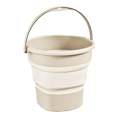 Anloximt Faltbarer Wassereimer, tragbarer Falteimer | 9L platzsparender Outdoor-Eimer - Kompakter Eimer mit Griff, platzsparender Outdoor-Wassertopf, multifunktional zum Wandern und von Anloximt