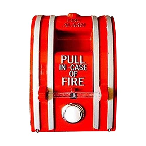 Anloximt Feueralarm Zugstation Spielzeug,Hochwertige Kunstharz-Glocken-Flammen-Türklingeln - Danger Alert Wall-Mounted Home Decor Creative YTYC Doorbell for Indoor and Outdoor Ornament von Anloximt