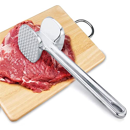 Anloximt Fleischhämmer, Schnitzelhammer, Doppelseitig Alulegierung Fleischklopfer, Doppelseitiger Schnitzelklopfer, Für Schnitzel, Koteletts, Steaks Anloximt Fleischhämmer, Schnitzelhammer, Doppelseitig Alulegierung Fleischklopfer, Doppelseitiger Schnitzelklopfer, Für Schnitzel, Koteletts, Steaks von Anloximt