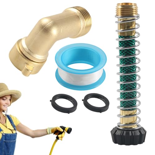 Anloximt Gartenschlauch Verteiler | Schnellanschluss Wasserhahn Adapter Mit Federschutz | Dichter 2-Wege Verbinder Mit 3/4 Zoll Gewindeanschluss Für Gartenbewässerung Anloximt Gartenschlauch Verteiler | Schnellanschluss Wasserhahn Adapter Mit Federschutz | Dichter 2-Wege Verbinder Mit 3/4 Zoll Gewindeanschluss Für Gartenbewässerung von Anloximt
