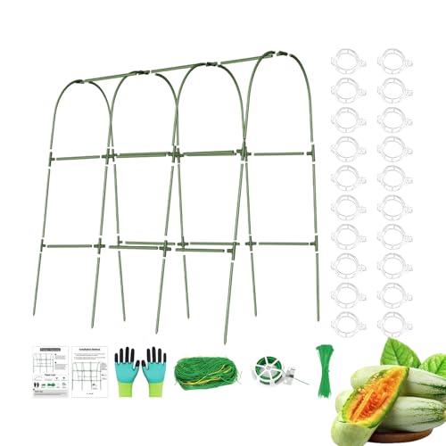 Anloximt Gurken Rankgitter Für Hochbeet - Metall Rankgitter Für Gurken - Wetterfeste Stabile Rankbogen Für Tomaten Trauben Erbsen Und Balkon Garten Anloximt Gurken Rankgitter Für Hochbeet - Metall Rankgitter Für Gurken - Wetterfeste Stabile Rankbogen Für Tomaten Trauben Erbsen Und Balkon Garten von Anloximt
