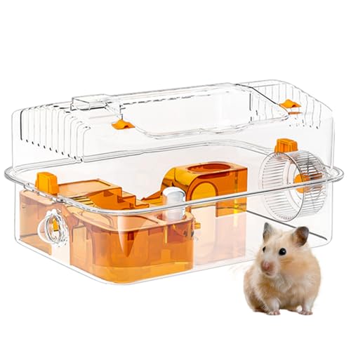 Anloximt Hamstergehege,Kleintier Versteck Unterschlupf - Dekorativer Aktivitätsbereich Mit Futterautomat Und Laufrad Für Kleintiere Zum Schlafen Verstecken Und Spielen Anloximt Hamstergehege,Kleintier Versteck Unterschlupf - Dekorativer Aktivitätsbereich Mit Futterautomat Und Laufrad Für Kleintiere Zum Schlafen Verstecken Und Spielen von Anloximt