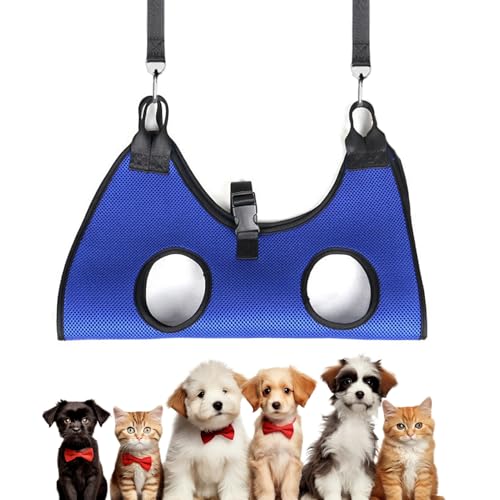 Anloximt Hundehängematte Zur Fellpflege | Geschirr Für Hundepflege,Tragbarer Sling Zum Waschen Baden Und Für Verletzte Kleintiere Große Katzen von Anloximt