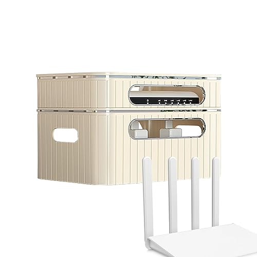 Anloximt Kabel-Organizer-Box für Router-Halter,Kabelbox | Verstecken Sie Router, Kabel und Drähte auf dem Büroboden oder auf dem Schreibtisch, Kabelmanagement-Box-Keeper, Router-Box-Versteck von Anloximt