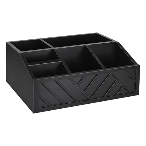 Anloximt Kaffee Arbeitsplatten Organizer,Holz Kapselhalter Für Arbeitsfläche - Großes Fassungsvermögen Unterteilter Aufbewahrungsorganizer Für Kaffeekapseln Tassen Teelöffel Sirup von Anloximt