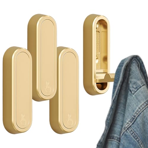 Anloximt Klappbare Wandhaken, Klappbarer Wandhaken für die Garage, 4 Stück Handtuchhalter Moderne Dekoration für Schlafzimmer Flur Eingangsbereich Küche Organisation Mäntel Schlüssel und von Anloximt