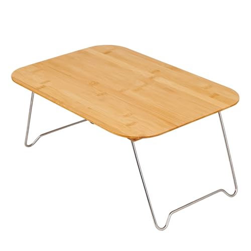 Anloximt Klappbarer Campingtisch - Holz Lese- Und Lernschreibtisch | Lesetisch Tragbarer Picknicktisch Für Camping Garten Balkon Terrasse Grillen Anloximt Klappbarer Campingtisch - Holz Lese- Und Lernschreibtisch | Lesetisch Tragbarer Picknicktisch Für Camping Garten Balkon Terrasse Grillen von Anloximt