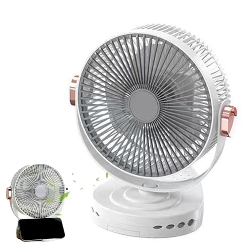 Anloximt Klemmventilator, Klemmbarer Lüfter, Leiser 20cm Aufhängbarer Drehzahlregelbarer Nachtlicht Für Kinderwagen Arbeitsplatz Auto Strandzelt Anloximt Klemmventilator, Klemmbarer Lüfter, Leiser 20cm Aufhängbarer Drehzahlregelbarer Nachtlicht Für Kinderwagen Arbeitsplatz Auto Strandzelt von Anloximt