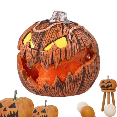 Anloximt Kürbislichter | Gruselig klingende LED-Kürbis-Schlafzimmerleuchten,Gruselige Halloween-Dekoration für Wohnzimmer, Fenster, Tür, Party, Garten, Rasen (Batterie Nicht im Lieferumfang Anloximt Kürbislichter | Gruselig klingende LED-Kürbis-Schlafzimmerleuchten,Gruselige Halloween-Dekoration für Wohnzimmer, Fenster, Tür, Party, Garten, Rasen (Batterie Nicht im Lieferumfang von Anloximt