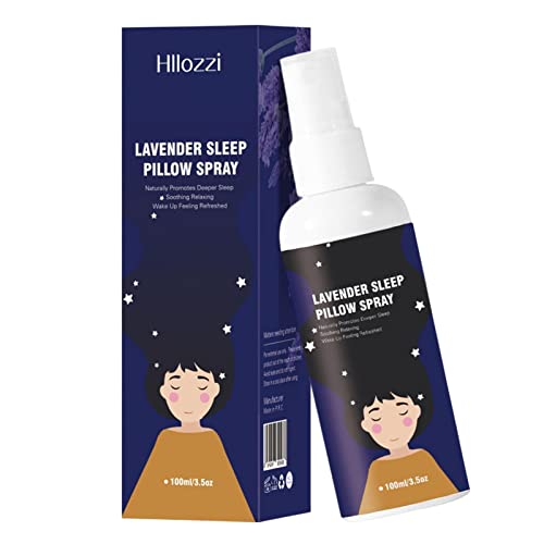 Anloximt Lavendel Schlafspray | Entspannender Kissennebel,Leinen- und Stoffspray, angereichert mit natürlichen ätherischen Ölen der Aromatherapie, 3,38 oz von Anloximt