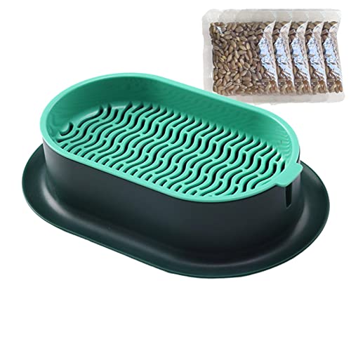 Anloximt Pflanztablett | Anzucht-Tray-Growkit | Einfach einzurichtendes Keimset für Microgreens-Weizengrassprossen aus biologischem Anbau Anloximt Pflanztablett | Anzucht-Tray-Growkit | Einfach einzurichtendes Keimset für Microgreens-Weizengrassprossen aus biologischem Anbau von Anloximt