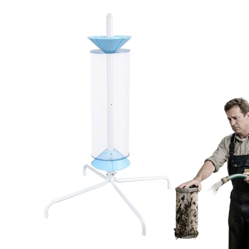 Anloximt Poolfilter Reinigungsständer | Drehreiniger Für Filterpatronen | Abnehmbares Stabiles Rotationswerkzeug Zur Poolpflege Für 8, 10 Und 15 cm Filter von Anloximt