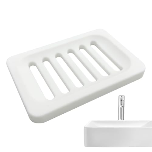 Anloximt Seifenschale, Seifenschale für die Dusche, Selbstentleerende Silikonschale für Duschseifen, Verlängern Sie den Life Organizer, um trocken und leicht zu reinigen für Hotel, Badewanne und Küche Anloximt Seifenschale, Seifenschale für die Dusche, Selbstentleerende Silikonschale für Duschseifen, Verlängern Sie den Life Organizer, um trocken und leicht zu reinigen für Hotel, Badewanne und Küche von Anloximt