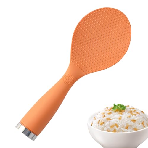 Anloximt Selbststehendes Reispaddel - Reislöffel Stehend - Herd Schaufel - Paddel | Perfekt Für Bento-Boxen, Hergestellt In Japan, Orange von Anloximt
