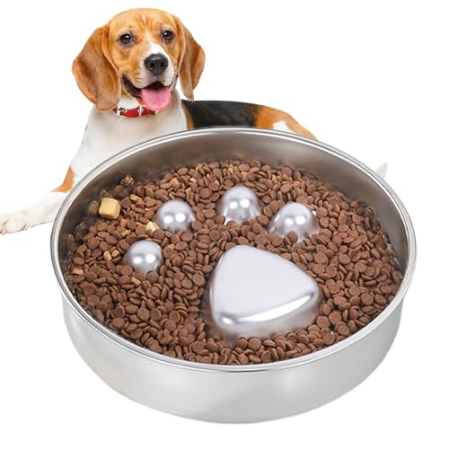 Anloximt Slow Feeder Napf - Edelstahl Anti-Verschlucken Napf Für Schnellfresser,Interaktiver Futterspender Für Große & Kleine Hunde Zur Blähungsvorbeugung Mit Labyrinth-Design Anloximt Slow Feeder Napf - Edelstahl Anti-Verschlucken Napf Für Schnellfresser,Interaktiver Futterspender Für Große & Kleine Hunde Zur Blähungsvorbeugung Mit Labyrinth-Design von Anloximt