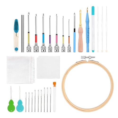 Anloximt Stick-Nadel-Sets | Stickerei Werkzeug Set - Präzisions Sticknadel Set Für Nähen, Garn, Kleidung, Bastelprojekte, Steppdecken & Handtücher von Anloximt
