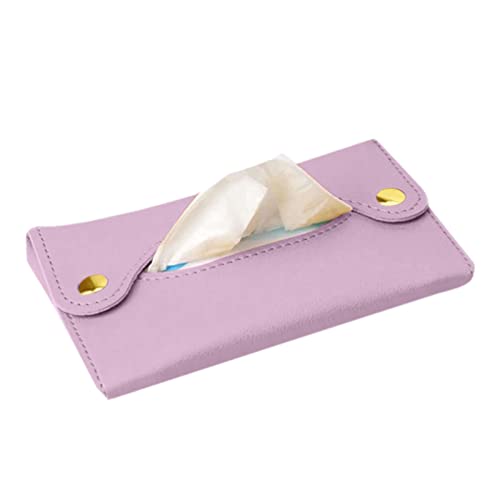 Anloximt Taschentuchhalter | Papierhandtuch-PU-Ledertasche | Multifunktionale Taschentuch-Aufbewahrungsbox für Auto, LKW, Zuhause, Badezimmer, Waschtisch, Arbeitsplatte von Anloximt