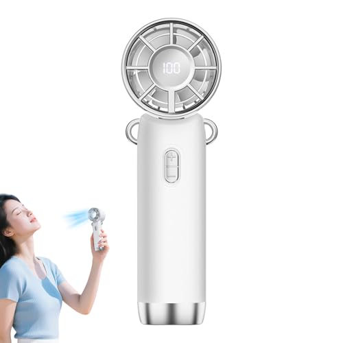 Anloximt Tragbarer Handfächer, Persönlicher Ventilator, 100 Geschwindigkeitsstufen Kühlgerät Mit Digitalanzeige Für Alle Outdoor Camping Konzert Reisen Wandern Anloximt Tragbarer Handfächer, Persönlicher Ventilator, 100 Geschwindigkeitsstufen Kühlgerät Mit Digitalanzeige Für Alle Outdoor Camping Konzert Reisen Wandern von Anloximt