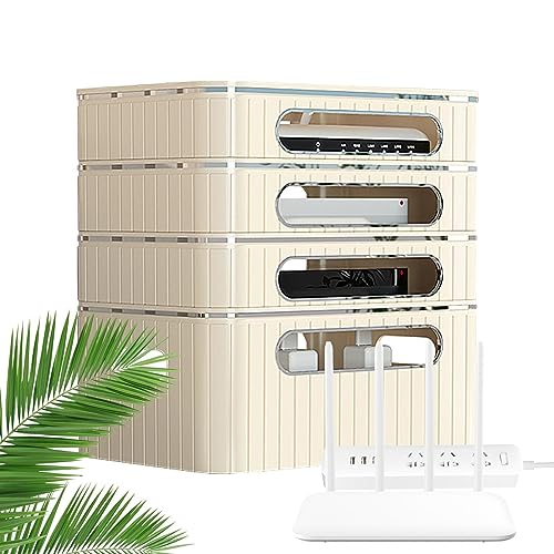 Anloximt WLAN-Router-Aufbewahrungsbox für den Schreibtisch - Kabelbox,Verstecken Sie Router, Kabel und Drähte auf dem Büroboden oder auf dem Schreibtisch, Kabelmanagement-Box-Keeper Anloximt WLAN-Router-Aufbewahrungsbox für den Schreibtisch - Kabelbox,Verstecken Sie Router, Kabel und Drähte auf dem Büroboden oder auf dem Schreibtisch, Kabelmanagement-Box-Keeper von Anloximt