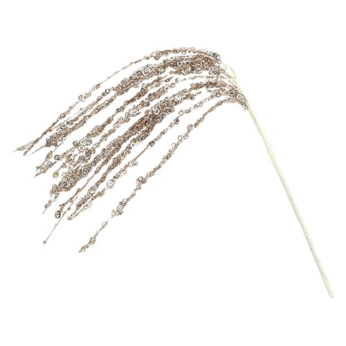 Anloximt Weihnachts-Glitzerzweige,Glitzer-Weihnachtskiefernzweige | Glitzernde Kiefernstäbchen - 24 Zoll Weihnachtsbaum Picks Stiel dekorative Stöcke Zweige Zweige für kleine Vase Hochzeit von Anloximt