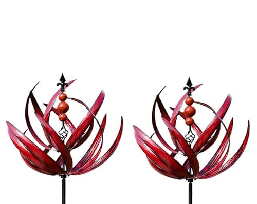 Anloximt Harlow Wind Spinner Rottator 360 Degree Garten Wind Spinner Metall Wind Spinner Wind Rotierende Windmühle Outdoor Wind Spinner Für Hof Rasen Garten von Anloximt