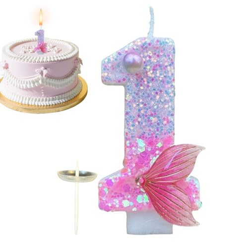 Meerjungfrauen Kerze - Kerzen Geburtstag - Zahlen Kerzen Glitzer - Geburtstagskerzen Nummer - Tortendeko Geburtstag - Für Mädchen Kinder Geburtstagskerzen Torte Themenparty Deko Meerjungfrauen Kerze - Kerzen Geburtstag - Zahlen Kerzen Glitzer - Geburtstagskerzen Nummer - Tortendeko Geburtstag - Für Mädchen Kinder Geburtstagskerzen Torte Themenparty Deko von Anloximt